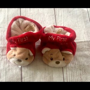 Dan Dee Bear My First Christmas Sz 1-2 Slippers